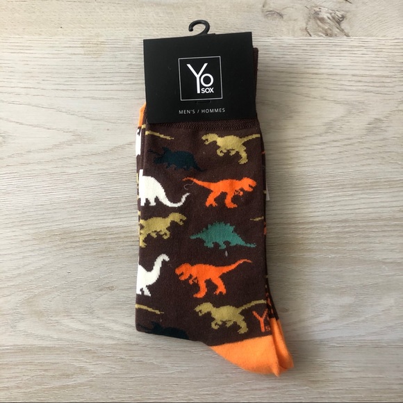 Dinosaur YO Sox Crew Socks - Picture 1 of 3